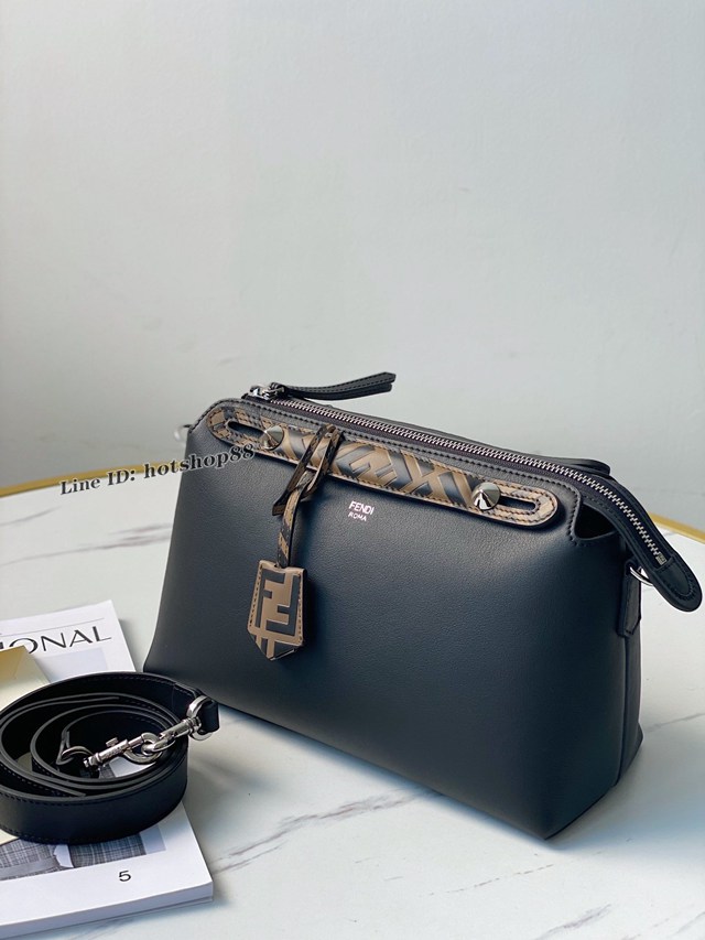 FENDI精品小牛皮女包 芬迪BY THE WAY拉鏈開合波士頓雙手挽手提包 8BN253 fdzg2563